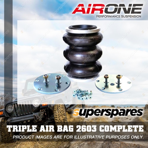 1 x Brand New Airone Suspension Load Assist Triple Air Bag 2603 Complete