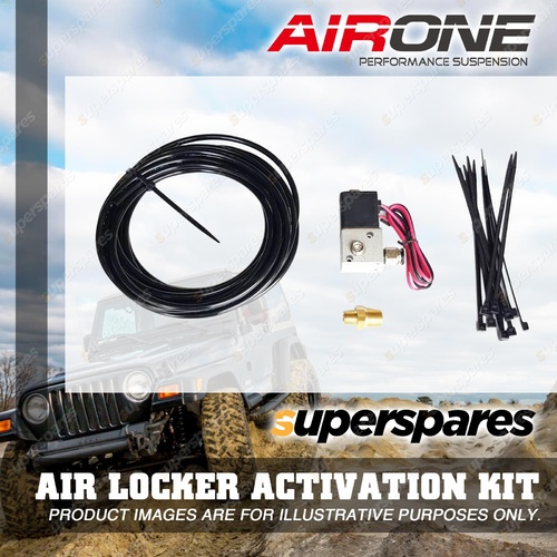Airone Single Air Locker Activation Kit 12 volt DC Top quality cable ties