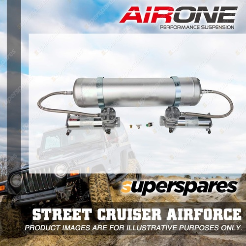 Airone Street Cruiser Airforce Twin 12volt Air Compressors with 5 port Air tank