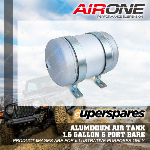 Airone Stubby Aluminium Air Tank 1.5 Gallon 5 Port Layout Bare without Fittings