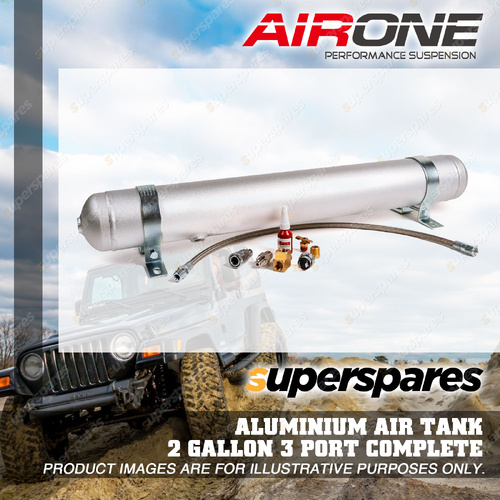 Airone 2 Gallon 6 Litre 3 Port Aluminium Air Tank Complete with Fittings
