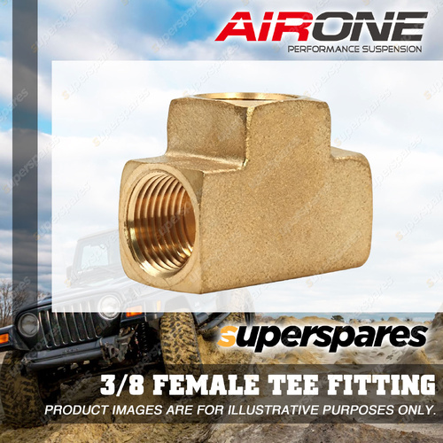 Airone 3/8 Female Tee Fitting - Suits Air Suspension and Onboard Air Systems