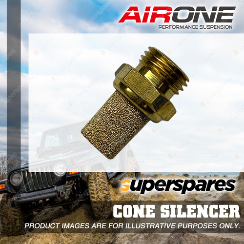 Airone Threaded Cone Silencer 1/4 NPT - Suits Valve and Air System Outlets