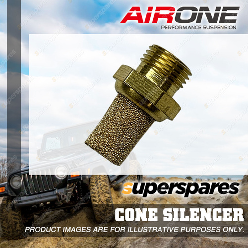 Airone Threaded Cone Silencer 1/8 NPT - Suits Valve and Air System Outlets