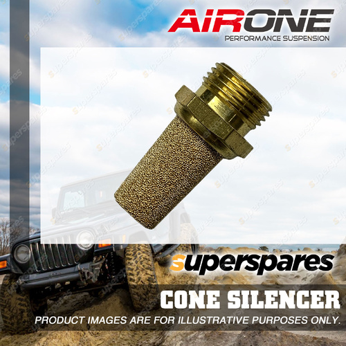Airone Threaded Cone Silencer 3/8 NPT - Suits Valve and Air System Outlets