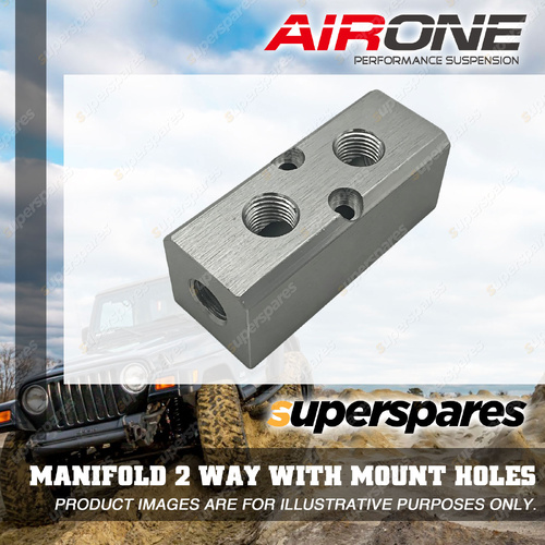 Airone Manifold 2 Way with Mount Holes - Enhance Air Suspension System