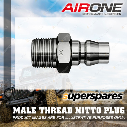 Airone 3/8 Male Thread Nitto Plug - Suits Air Suspension and Onboard Air Systems
