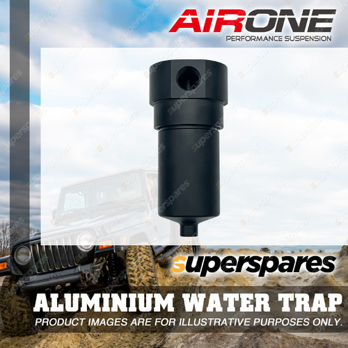 Airone Black Aluminium Water Trap - 1/4 NPT Connection without Fittings