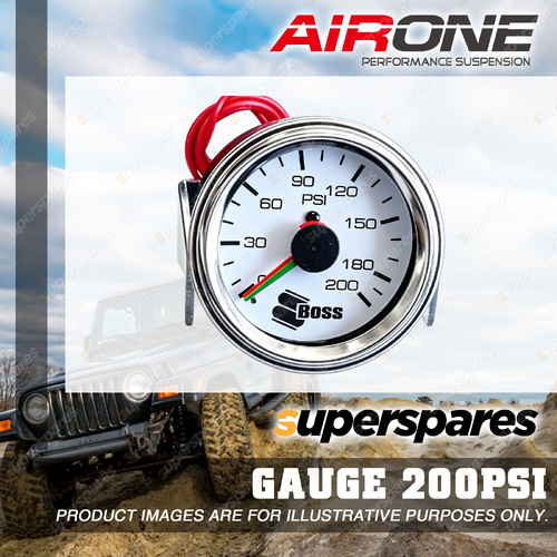 Airone 200Psi Dual Needle Air Suspension Gauge - Monitor Two Pressure Points
