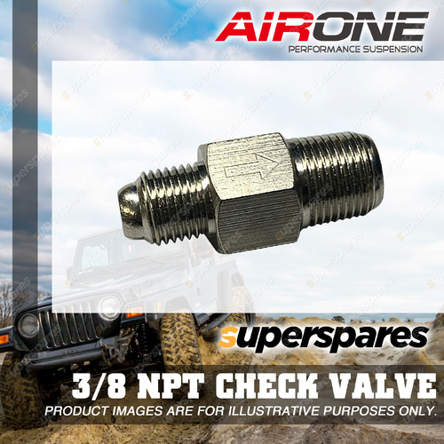 Airone 3/8 NPT Check Valve Male/Male for Air Suspension and Load Assist Setups