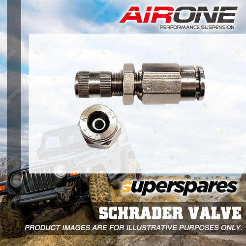 Airone Schrader Valve with 1/4" Push-Fit Connection - Suits Load Assist
