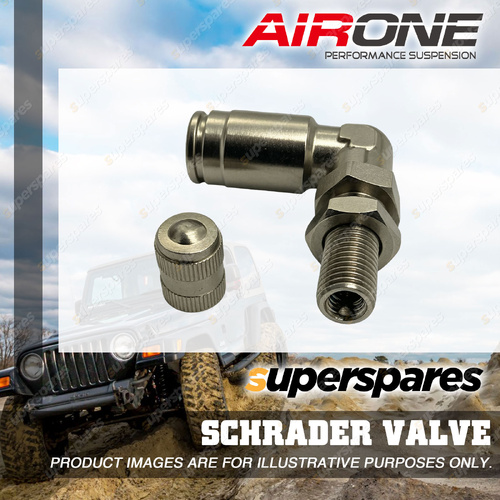 Airone Airbag Inflation Schrader Valve Elbow 90 Degree Push-to-Connect Fitting