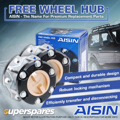 2 x Genuine Aisin Free Wheel Hubs for Toyota Hilux RN Series 30T FHT-005
