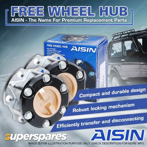 2 x Genuine Aisin Free Wheel Hubs for Holden Colorado RC RG Frontera UES