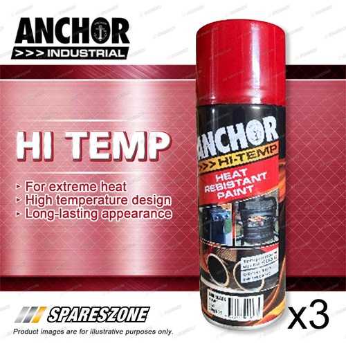 3 x Anchor Hi Temp Red 300G - Reliable Protection High-Temperature Resistant