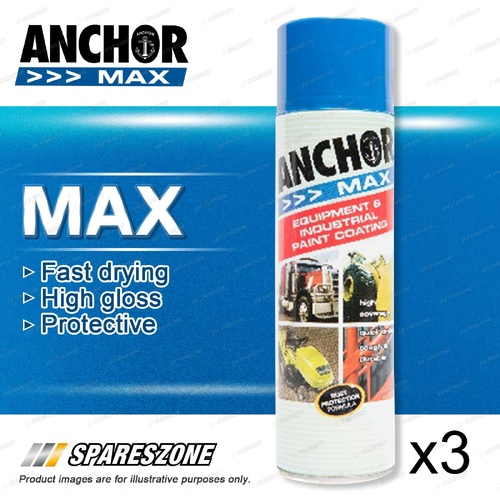 3 x Anchor Max Genie Blue 400G Industrial-Grade Protection Versatile Application