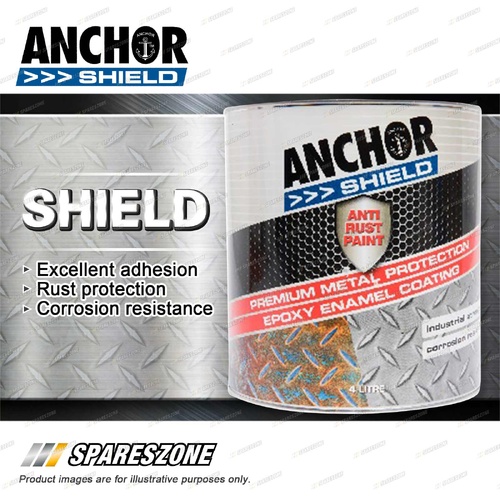 Anchor Shield Golden Yellow 4L - Premium Metal Protection Exceptional Adhesion