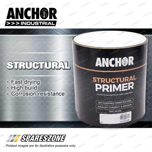 Anchor Structural Primer Red 4L - Excellent Adhesion and Coverage Fast Drying