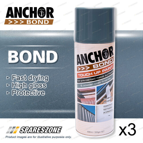 3 Anchor Bond Blue Ridge Paint 300G Repair On Colorbond or Powder-Coated Surface