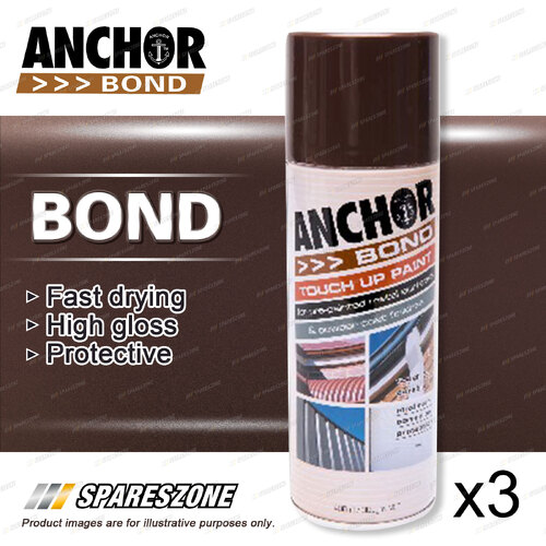 3 Anchor Bond Loft Cardinal Paint 300 Gram For Repair On Colorbond Powder Coated