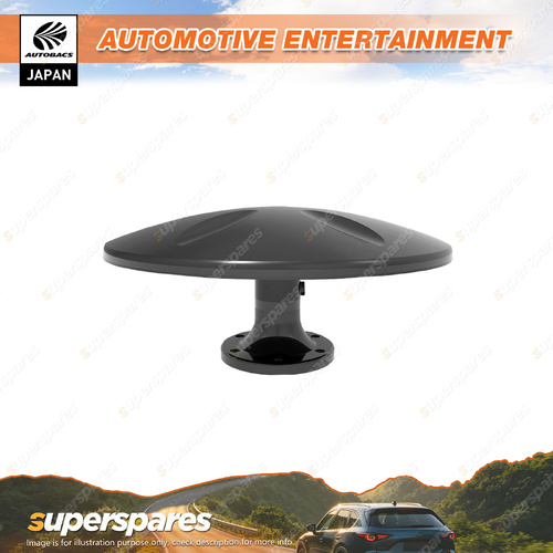 Autobacs 360 Omni-Directional Digital TV Antenna Black - Strong ABS Plastic