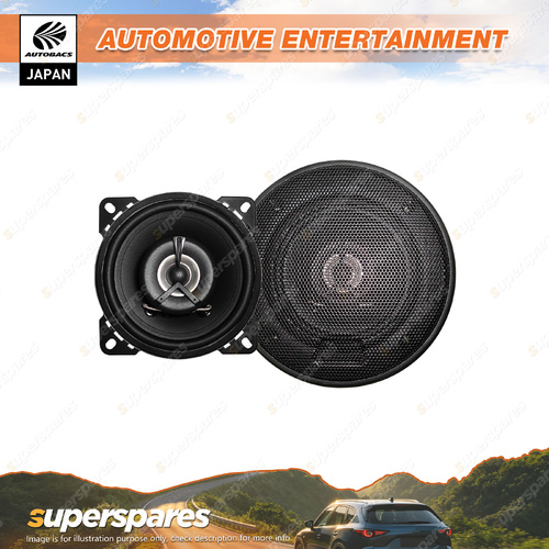 Autobacs 4 Inch 2-Way Coaxial Speaker System - Powerful and Performance