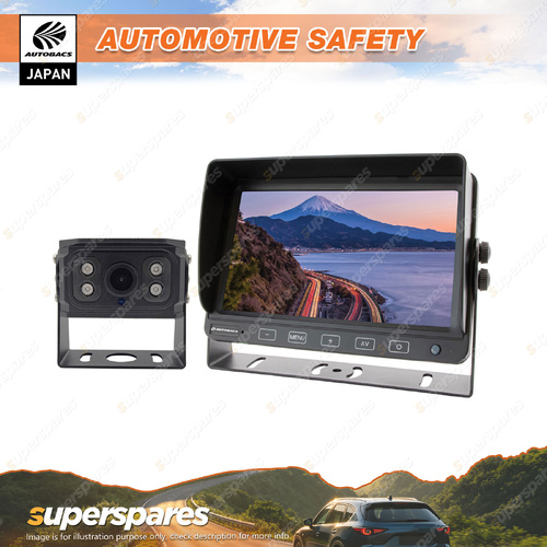 Autobacs 7Inch 12/24V High Resolution Reversing Kit - Connecting up to 3 Cameras