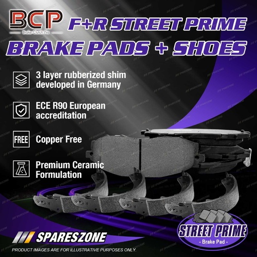 BCP Ceramic Brake Pads + Shoes Set for Mitsubishi Lancer Mirage CC CE CJA 3 Door