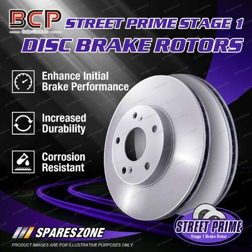 Pair Front BCP Disc Brake Rotors for Nissan Z Series 300ZX Z32 V6 1989-1997