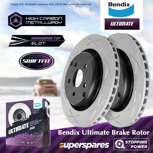 Bendix Rear Ultimate Disc Brake Rotors for HSV Clubsport VE RWD Wagon Sedan