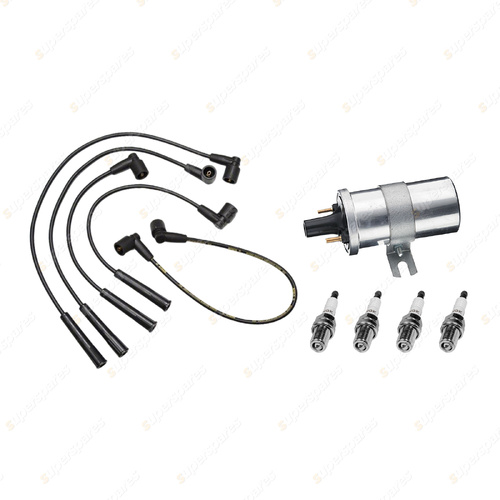 NGK Spark Plugs Coil + Bosch Leads Kit for BMW 318i E36 1.8L M40B18 I4 8v 85kW