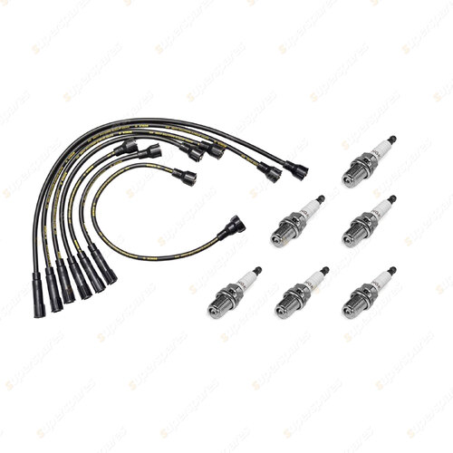 6 NGK Spark Plugs + Bosch Ignition Leads Kit for Ford Fairlane ZA ZB ZC ZD ZF ZG