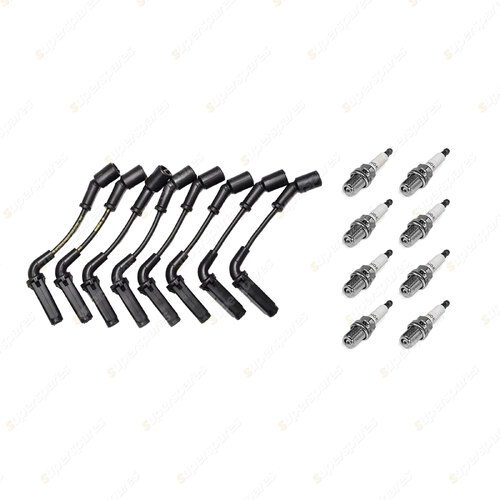 8 x NGK Spark Plugs + Bosch Ignition Leads Kit for Holden Commodore VE VF VZ LPG