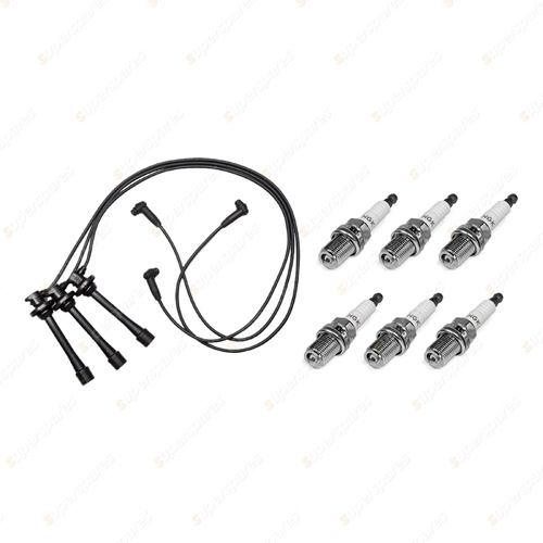 6 x NGK Spark Plugs + Bosch Ignition Leads Kit for Lexus ES300 MCV20R MCV20 3.0L