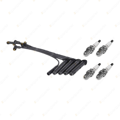 4 x NGK Spark Plugs + Bosch Ignition Leads Kit for MG MGF ZR160 1.8L 18K4F 18K4K