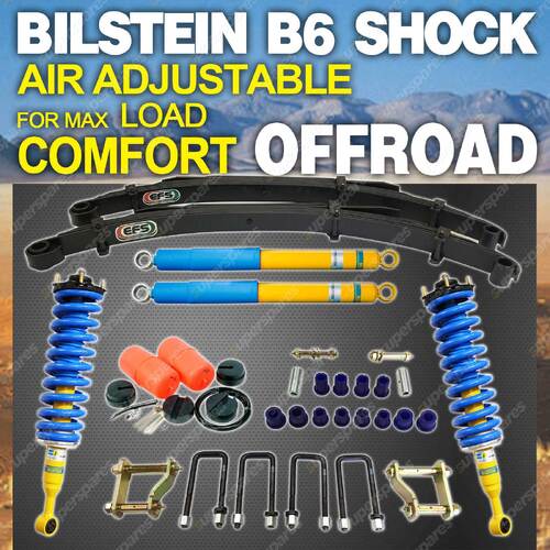 Bilstein Shock Pre Assembled Strut Leaf Air Bag 50mm Lift Kit for LDV T60 16-ON