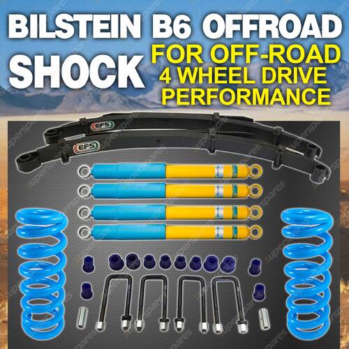 Bilstein Shock Lovells Coil EFS Leaf 50mm Lift Kit for Jeep Cherokee XJ 94-01