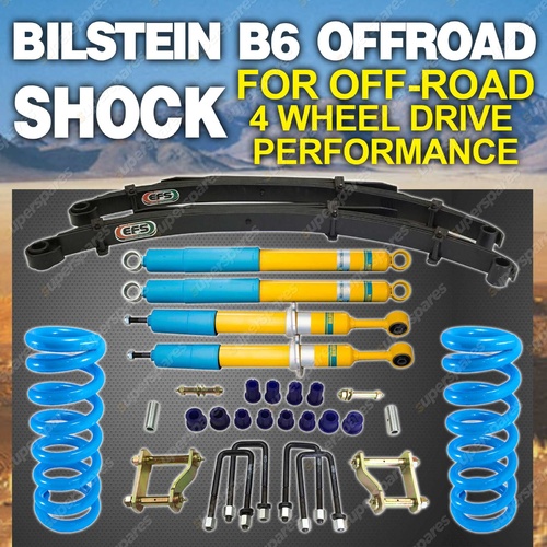 Bilstein Shock Coil Spring EFS Leaf 50mm Lift Kit for Toyota Hilux KUN126