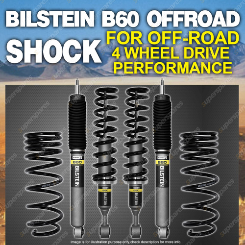Bilstein B60 Shock Absorbers Coil Springs Lift Kit for Toyota Prado 250 24-On