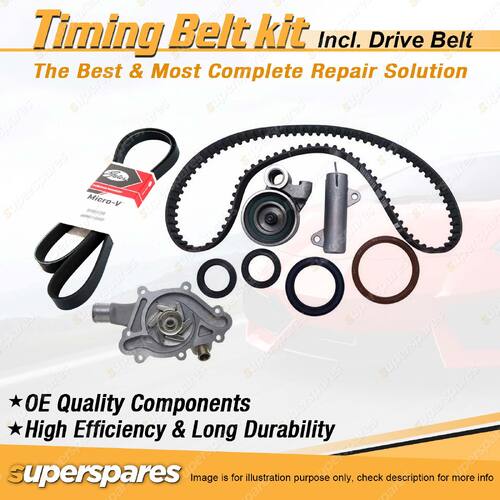 Timing Belt Kit & Gates Belt for Toyota Hiace KDH201 206 KDH221 223 3.0L 1KDFTV