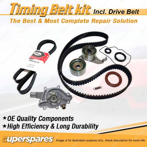 Timing Belt Kit & Gates Belt for Toyota Camry SV25 2.0L 3SFE 4WD With A/C 162 T