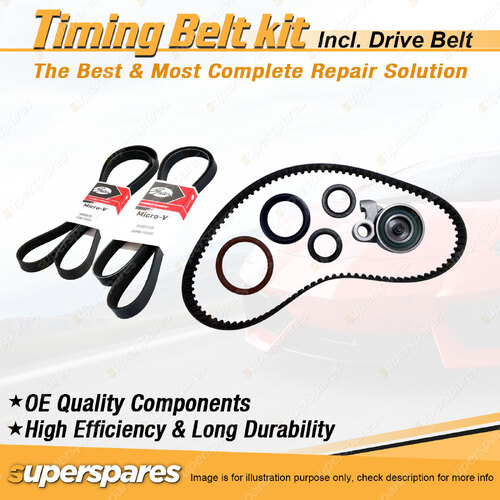 Timing Belt Kit & Gates Belt for Mitsubishi Pajero iO QA 1.6L 4G18 without A/C