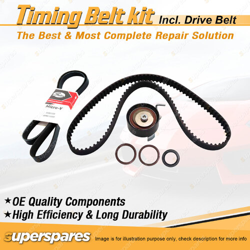 Timing Belt Kit & Gates Drive Belt for Volvo S60 V60 1.6L B4164T 2011-2015