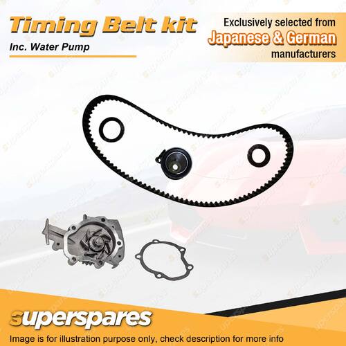 Superspares Timing Belt Kit Inc Water Pump for Honda Civic GLi Civic Vi 1.7L