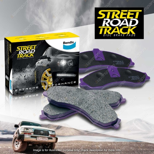 4pcs Bendix Front SRT Brake Pads for Ford LTD BF 5.4L 230kW RWD 2005-2007