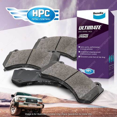 4Pcs Bendix Front Ultimate Brake Pads for Holden Commodore VX VZ 5.7 6.0 V8