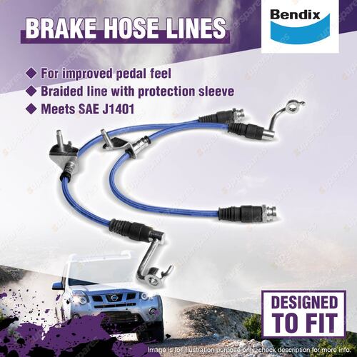1 Set 50mm Lift Bendix Front Ultimate 4WD Brake Hose Kit for Holden Colorado RG