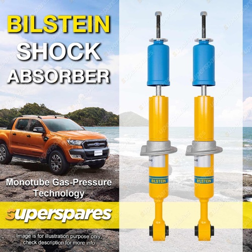 2 x Bilstein B6 0-2" Lift Front Shock Absorbers for Mitsubishi Triton MV 24-on