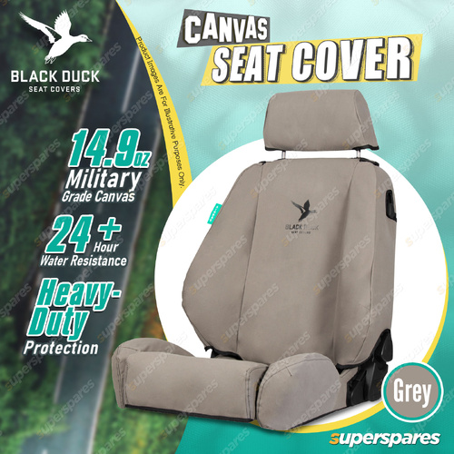 Black Duck Rear Canvas Grey Seat Cover for Ford Everest Next Gen 2022-On