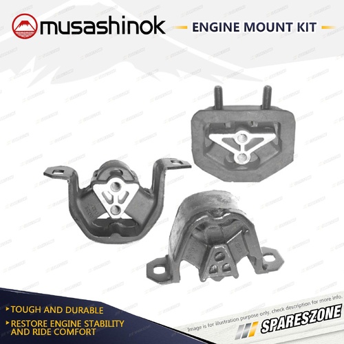 Front + Rear Engine Mount Kit for Daewoo 1.5i Cielo GL GLX Espero CD Lanos 94-03